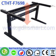 CTHT-F7608 quadro de mesa de escritório com altura ajustável em 2 pernas com manivela manual